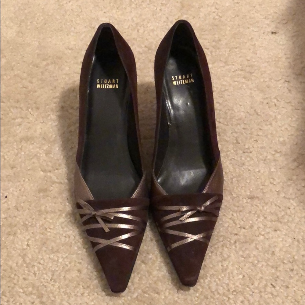 Stuart Weitzman suede pumps